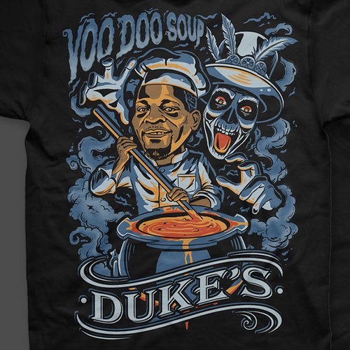 Halloween t-shirt with the title 'Voodoo Soup '
