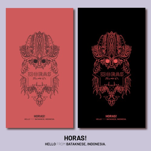Indonesian design with the title 'Horas!'