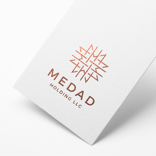 Estate brand with the title 'MEDAD HOLDING LLC - Logo Design'