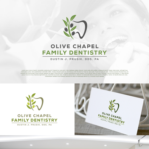 Dental logo with the title 'Logo for Olive Chapel Family Dentistry'