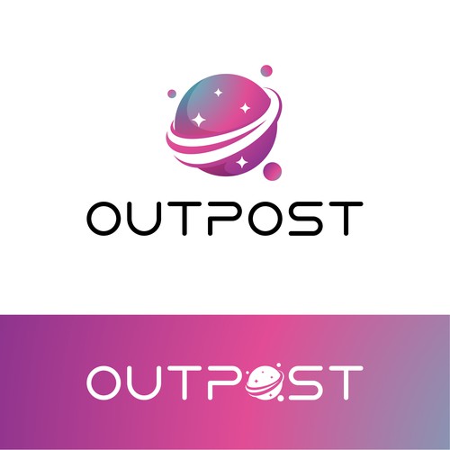 Satellite design with the title 'OUTPOST'