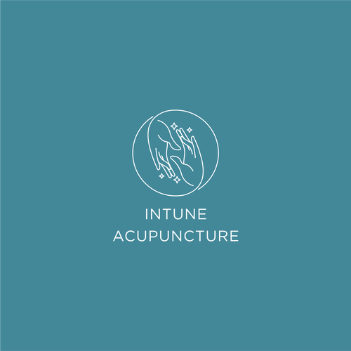 Acupuncture logo with the title 'Acupuncture Logo Concept'