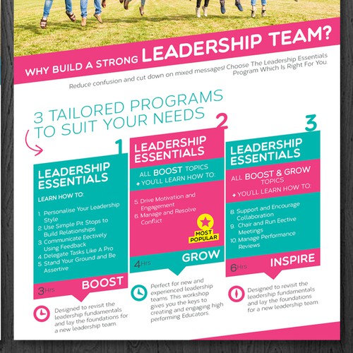 Program design with the title 'Fun and existing flyer for Childcare Educators'