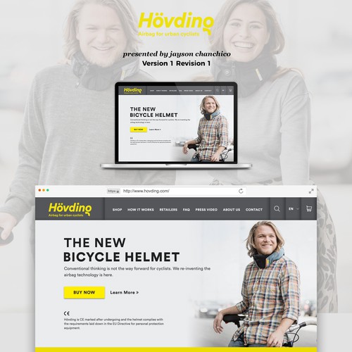 Elegant website with the title 'Home Page Design'