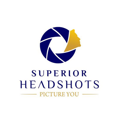 Headshot logo with the title 'Logo for a photographer' Studio.'