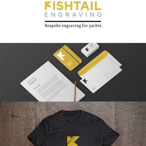 Yacht logo with the title 'Minimalist Logo for Yacth Engraving Company'