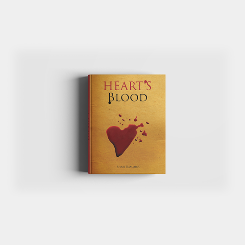 Heart book cover with the title 'heart's blood  (book cover)'