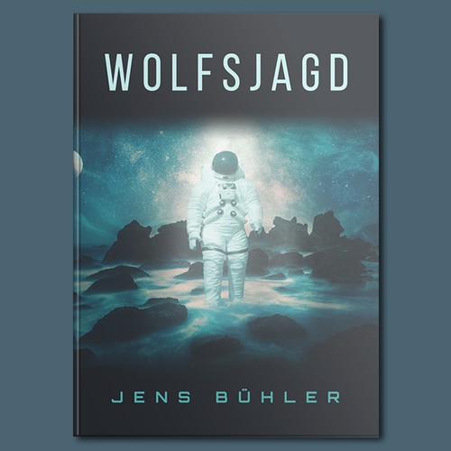 Mockup book cover with the title 'Wolfsjagd'