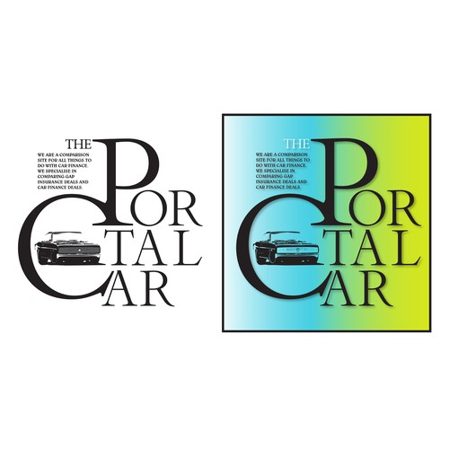 Portal logo with the title 'Logo For The Car Portal Comparison Website.'