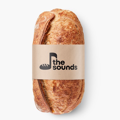 Bread design with the title 'The Sounds'