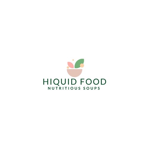 Soup design with the title 'HIQUID FOOD'
