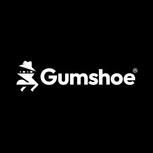 Detective logo with the title 'Gumshoe Logo'