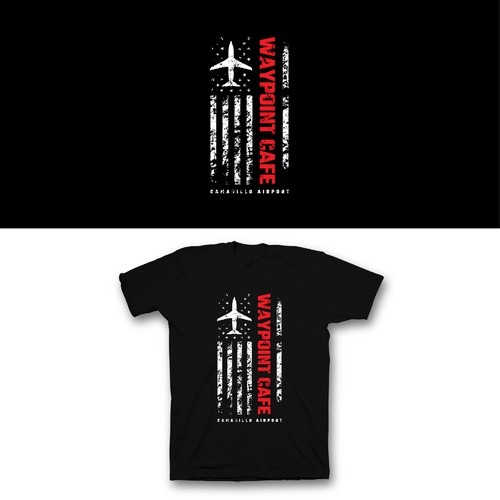 Airport design with the title 'Waypoint cafe'