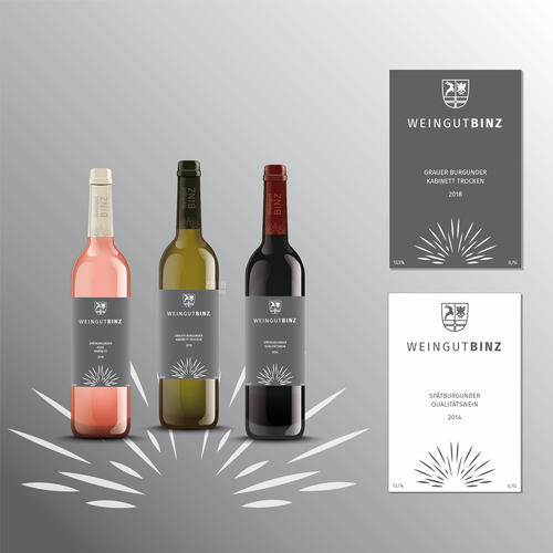 Pure label with the title 'Weinetiketten'