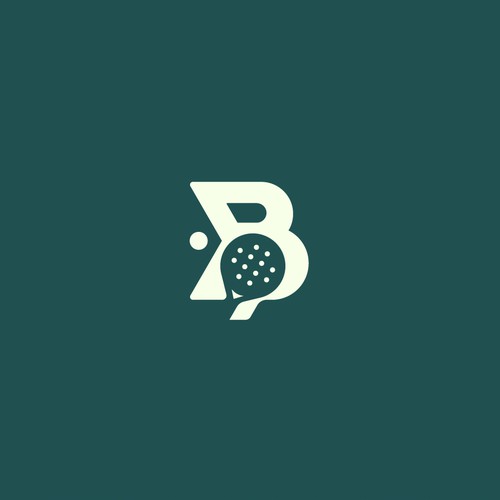 Badminton logo with the title 'BePadel Logo'