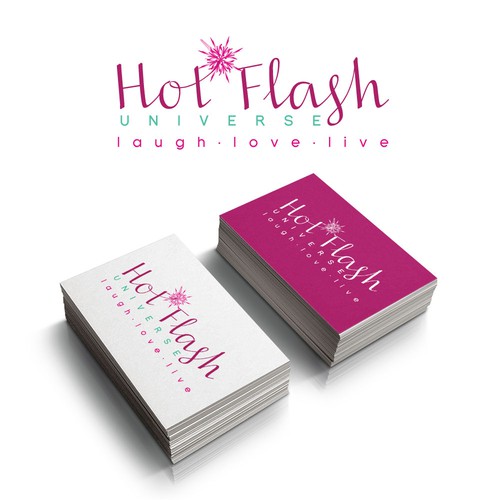 Sexy logo with the title 'Creative strong, sexy, feminine logo for Hot Flash Universe!'
