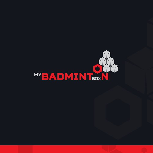 Subscription box design with the title 'My Badminton Box'