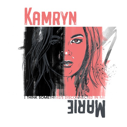 Sketch artwork with the title 'Music Promo Art'