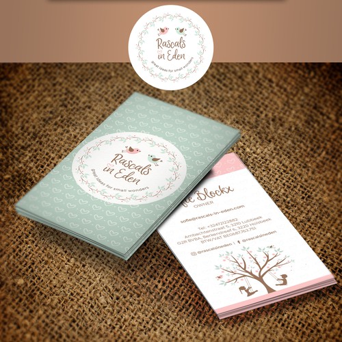 Boutique design with the title 'Rascals in Eden-great ideas for small wonders'