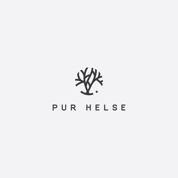 Holistic logo with the title 'Pure Tree design for holistic health service'