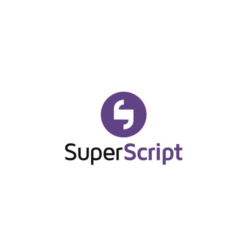 Sans serif logo with the title 'Logo for tech startup - SuperScript'