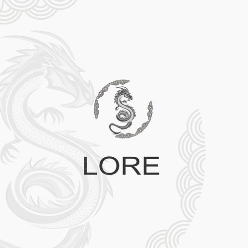 Mythology logo with the title 'Lore'