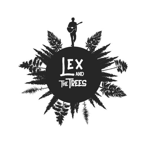 Folk design with the title 'Lex and the Trees Album Cover'