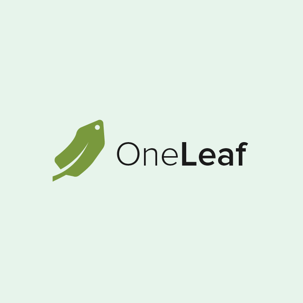 Price tag logo with the title 'OneLeaf'