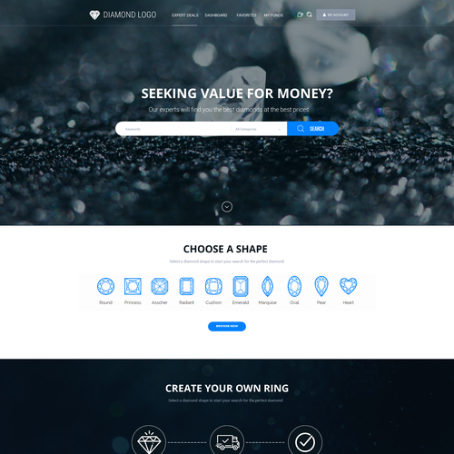 Shop design with the title 'New eShop'