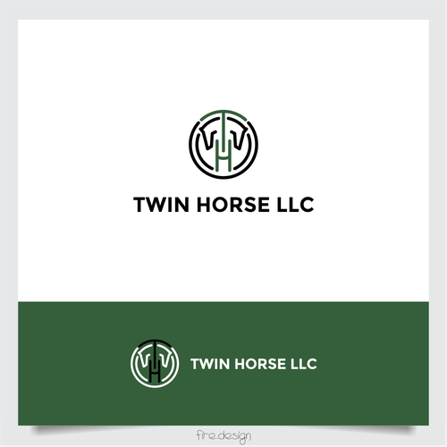 Twin logo with the title 'Animal & Pet logo design'
