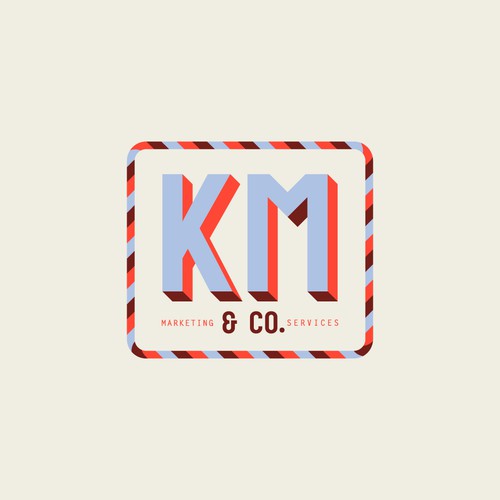 Logo with the title 'Logo Concept for KM & Co.'