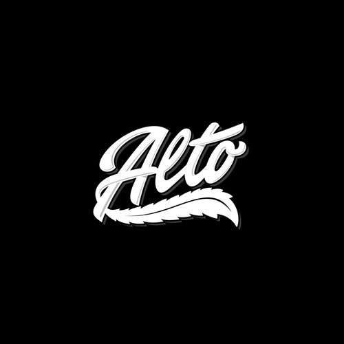 Weed design with the title 'Alto'