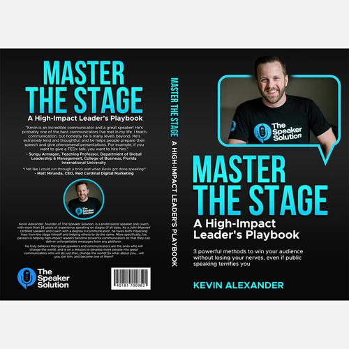 Marketing book cover with the title 'Master The Stage'