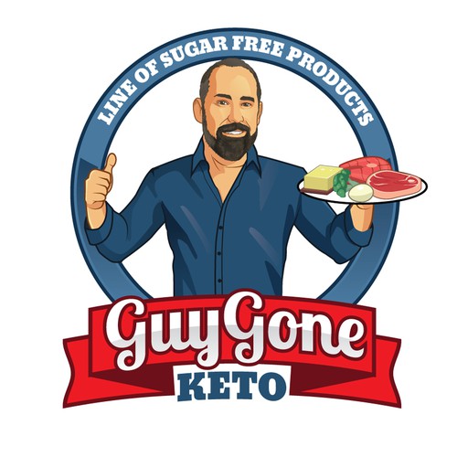 Cook design with the title 'Guy Gone Keto'