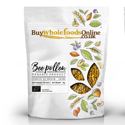Vegan packaging with the title 'Fresh, clean and earthy new packaging for whole food products'