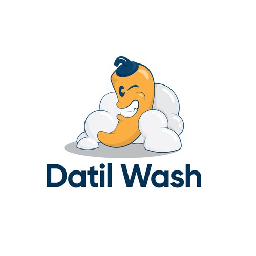 Cleaning brand with the title 'logo character'