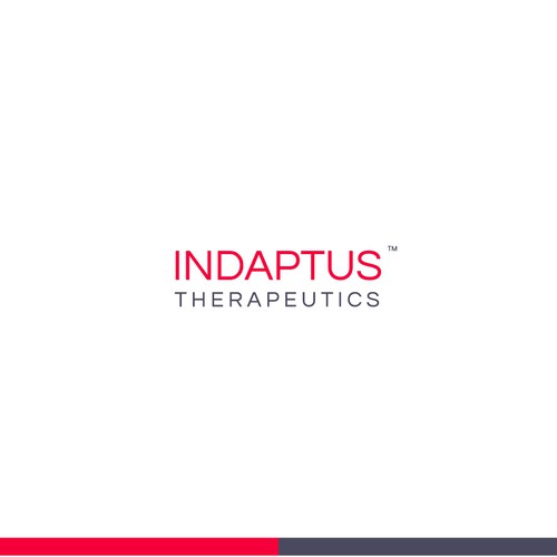 Dermatology logo with the title 'Logo Design Proposal for Indaptus Theraputics'