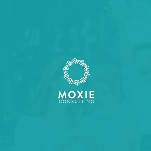 Upscale logo with the title 'Discover Moxie Consulting Logo'