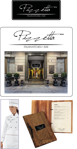 Glamorous logo with the title 'Logo for PIZZETTA'