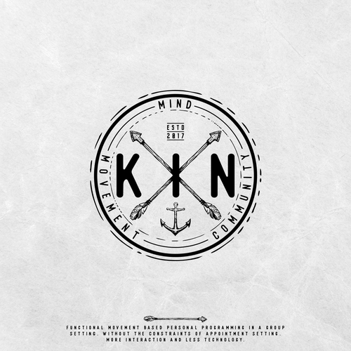 Anchor logo with the title 'Logo concept'