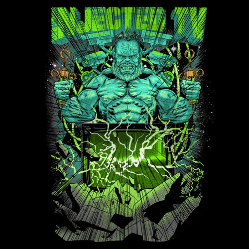 Fitness t-shirt with the title 'INJECTED TV'