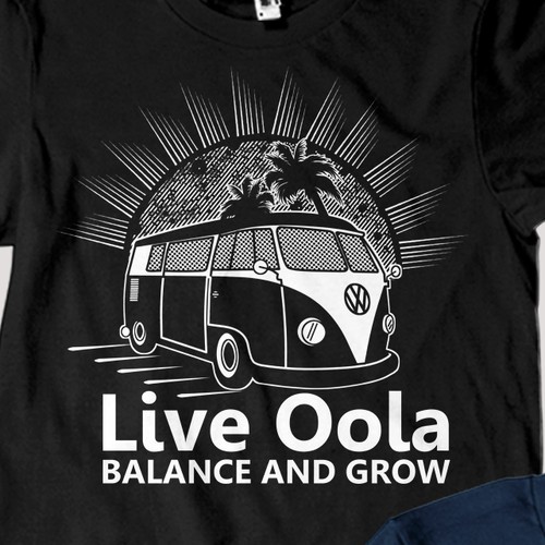 Ocean t-shirt with the title 'Create tshirt/hoodie design with a cool but simple SoCal vibe'