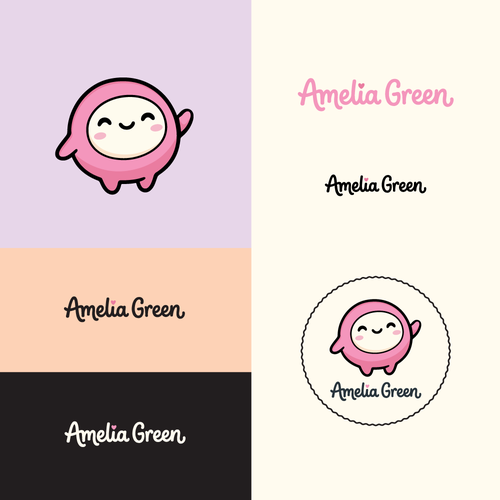 Coloring design with the title 'Custom Hand-Lettered Wordmark & Logo for Cute and Cozy Coloring Book Brand'