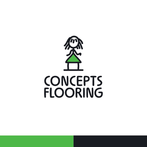 Floor design with the title 'CONCEPTS FLOORING'