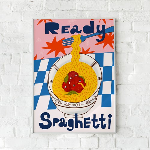 Postcard illustration with the title 'Create a fun, colourful illustration'