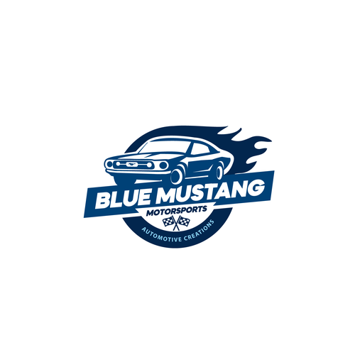 Mustang logo with the title 'Automotive custom '