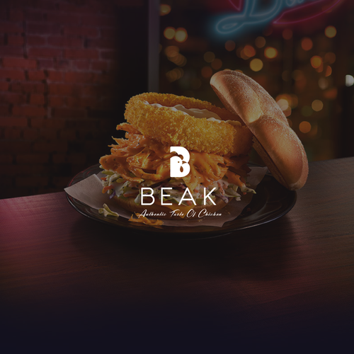 Street food logo with the title 'Beak'