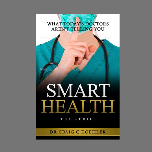 Medical book cover with the title 'Smart Health Book Cover'