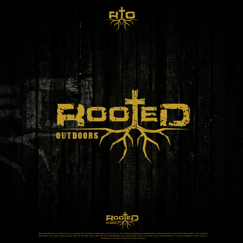 Hunting design with the title 'Outdoors logotype'