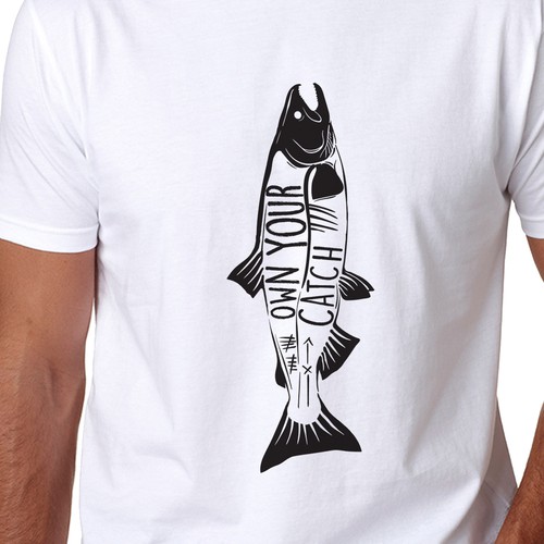 Fish t-shirt with the title 'Fish for fishing'